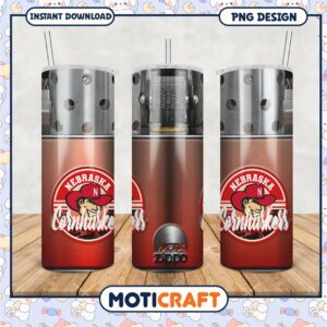 Nebraska Cornhuskers Tumbler PNG Fan Merchandise Design