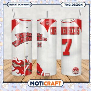Nebraska Cornhuskers Tumbler Design for Football Fans
