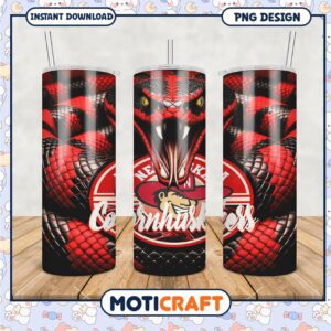 Nebraska Cornhuskers Themed Tumbler PNG Art Design