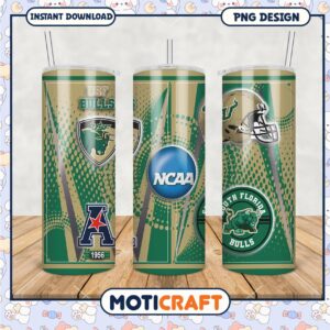 NCAA South Florida Bulls Tumbler PNG Design for Fans