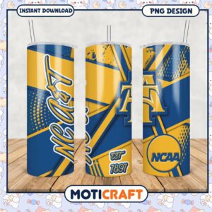 NCAA Tumbler PNG Design North Carolina A and T Colors