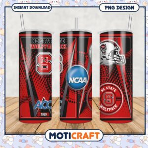NC State Wolfpack Tumbler PNG Design for Fans