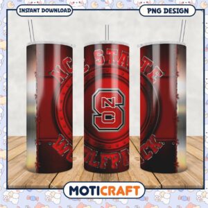 NC State Wolfpack Tumbler PNG Design for Fans and Events