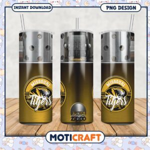 Missouri Tigers Tumbler PNG High Quality Design for Fans