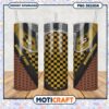 Missouri Tigers Tumbler Design with Checker Pattern PNG
