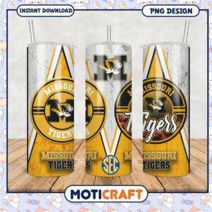 Missouri Tigers Tumbler Design PNG for Fans and Collectors