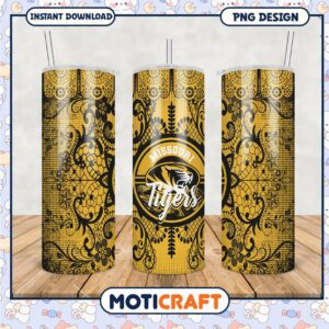 Missouri Tigers Tumbler Design PNG for Your Collection