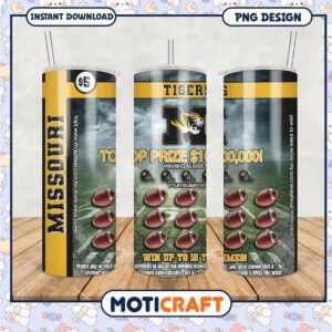 Missouri Tigers Football Tumbler Design for Fun Games