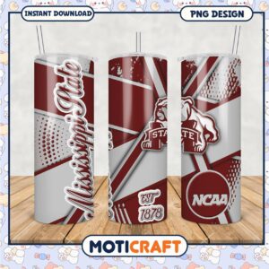 Mississippi State University Tumbler Design PNG File