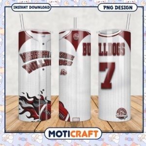 Mississippi State Bulldogs Tumbler Design PNG Format