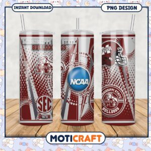 Mississippi State Bulldogs NCAA Tumbler Design PNG File