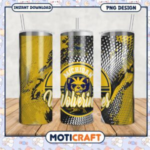 Michigan Wolverines Tumbler PNG for Fans and Collectors