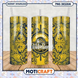 Michigan Wolverines Tumbler PNG Design for Fans and Gifts
