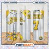 Michigan Wolverines Tumbler Design Vintage Style PNG