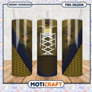 Michigan Wolverines Tumbler Design Stylish Team Spirit PNG
