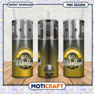 Michigan Wolverines NCAA Tumbler Design for Fans PNG File