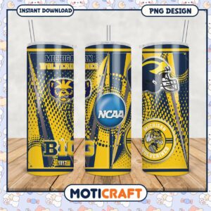 Michigan Wolverines NCAA Tumbler PNG For Fans and Collectors