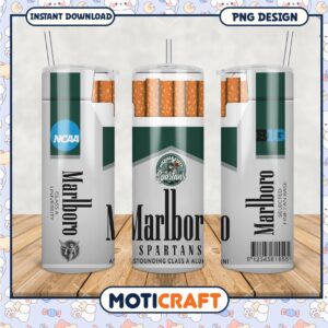 Michigan State Spartans Vintage Tumbler Design PNG File
