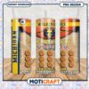 Michigan Wolverines Basketball Tumbler PNG Design Template