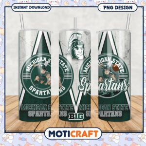 Michigan State Spartans Tumbler PNG for Fans and Gifts