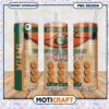 Miami Hurricanes Tumbler Design with Basketball Theme PNG