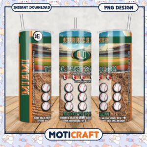 Miami Hurricanes Lottery Tumbler Design for Win Big Fun