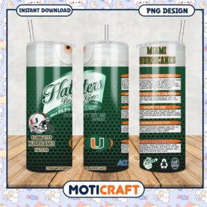 Miami Hurricanes Haters Be Gone Tumbler PNG Design