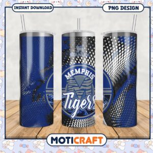Memphis Tigers Tumbler PNG Design for Fans and Collectors