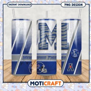 Memphis Tigers Tumbler Design PNG for Fans and Collectors