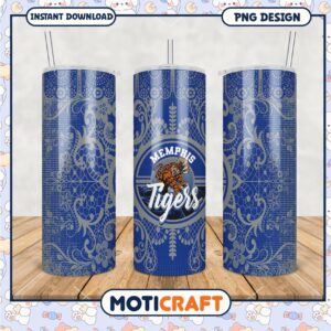 Memphis Tigers Tumbler Design for Fans and Collectors PNG