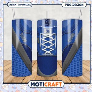 Memphis Tigers Tumbler Design Featuring Blue Vans Style