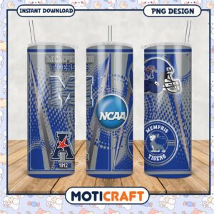 Memphis Tigers NCAA Tumbler PNG Design for Fans and Teams