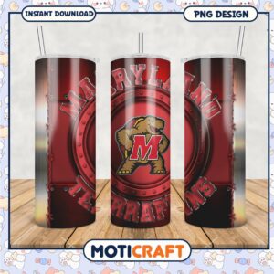 Maryland Terrapins Tumbler Design PNG for Fans and Gifts
