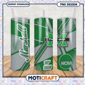 Marshall University Tumbler PNG Design for Fans and Gifts