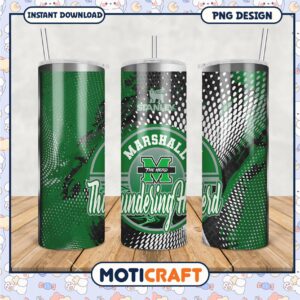 Marshall Thundering Herd Stanley Tumbler PNG Design Graphic