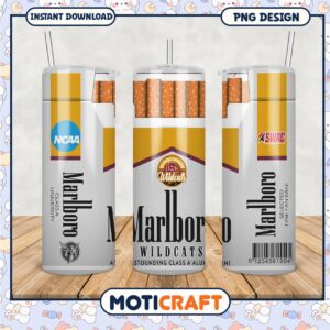 Marlboro Wildcats Tumbler PNG for College Sports Fans