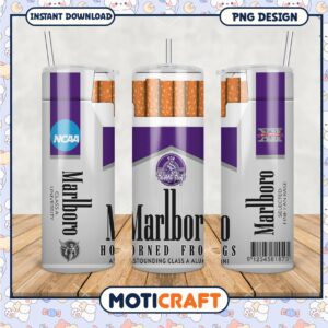 Marlboro Horned Frogs Tumbler Design for Fans and Alumni