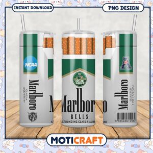 Marlboro Bulls Themed Tumbler PNG for Fans and Collectors