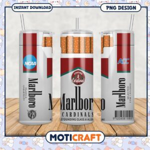 Marlboro Cardinals Tumbler PNG Design for Fans and Collectors