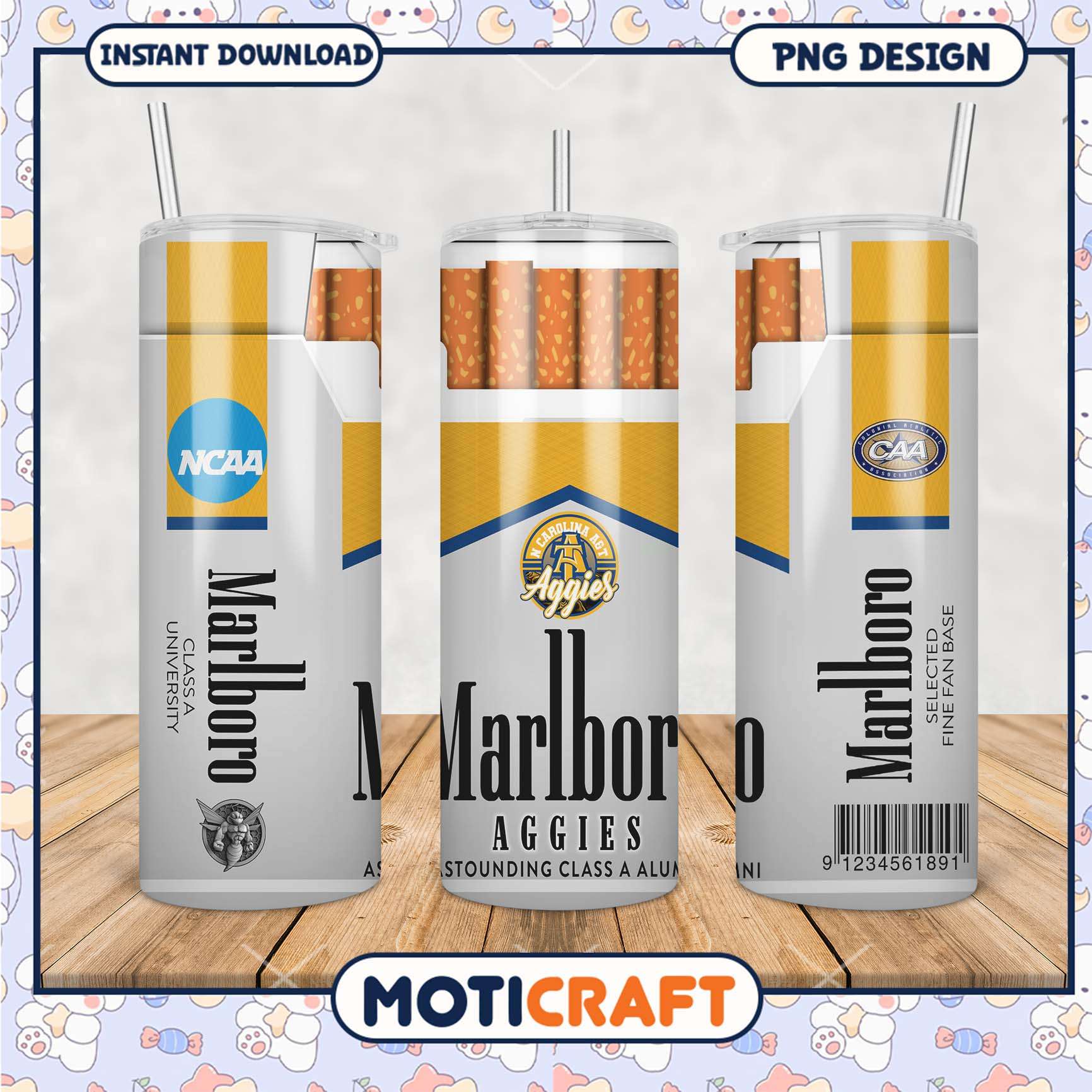 Marlboro Aggies Tumbler PNG Design for Sports Fans Gifts Marlboro Aggies Tumbler PNG Design for Sports Fans Gifts