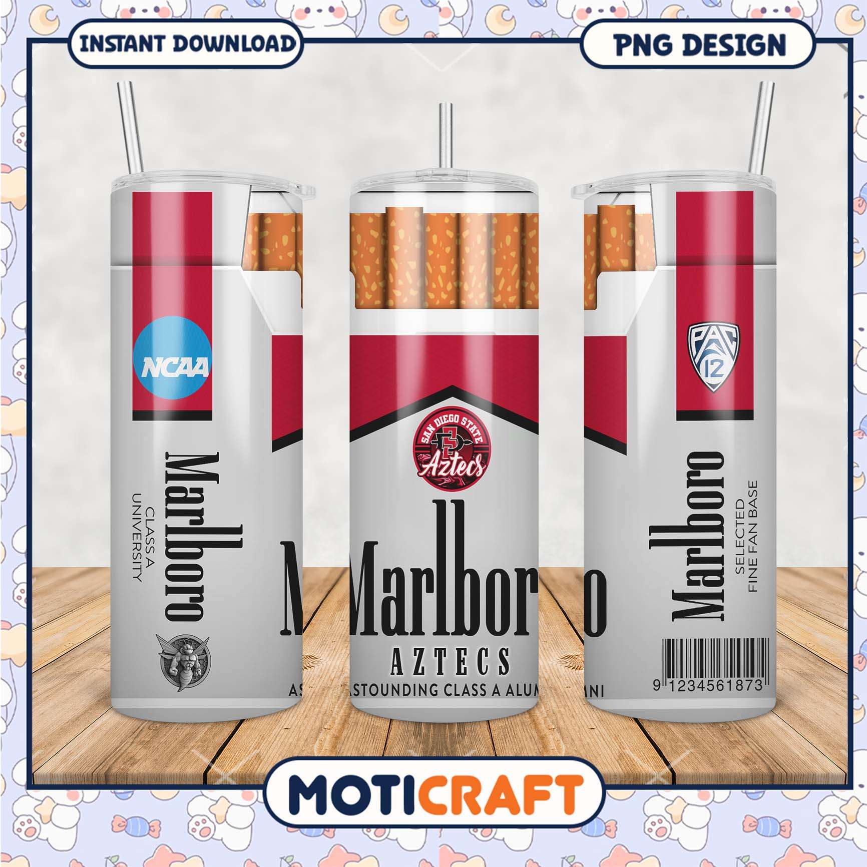 Marlboro Aztecs Tumbler PNG for Sports Fans and Collectors Marlboro Aztecs Tumbler PNG for Sports Fans and Collectors