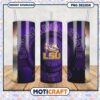 LSU Tigers Tumbler Design Purple and Gold PNG File