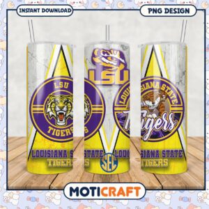 LSU Tigers Tumbler Design for Fans and Collectors PNG