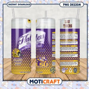 LSU Tigers Haters Be Gone Tumbler PNG Design Download