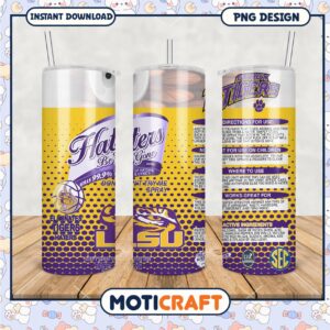 LSU Haters Be Gone Tumbler PNG Design for Geaux Tigers Fans