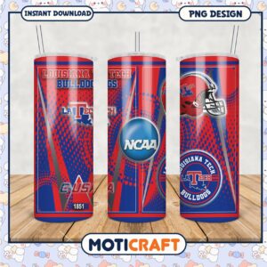 Louisiana Tech Bulldogs Tumbler Design NCAA Sports PNG
