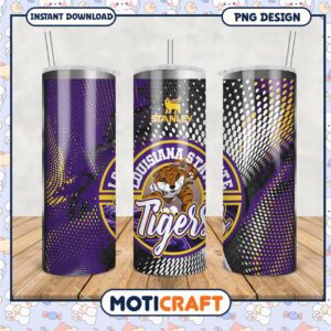 Louisiana State Tigers Tumbler PNG for Fans and Collectors