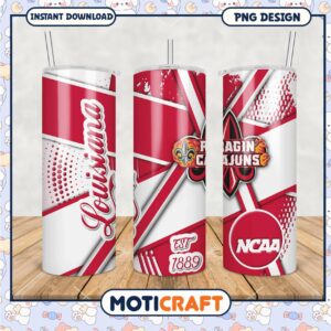 Louisiana Ragin Cajuns NCAA Tumbler PNG for Sports Fans