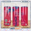 Limited Edition Wildcats Arizona Red Bull Tumbler PNG Design