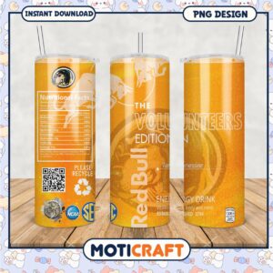 Limited Edition Volunteers Tumbler PNG for Energy Drink